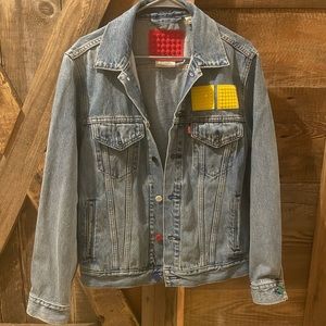Mens Levi’s Lego denim jacket. Worn only once NEW . Size small.